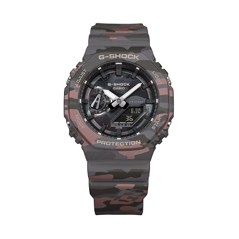 Casio G-Shock Gray Dial Ana-Digital Sporty Men's Watch- GA-2100CMD-8A
